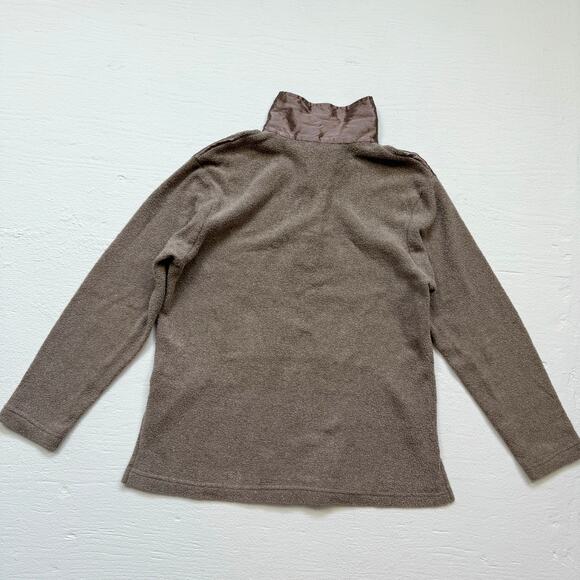 Vintage 90s Adolfo Sport Satin Fleece Quarter Zip Pullover, Size Small - Picture 6 of 6